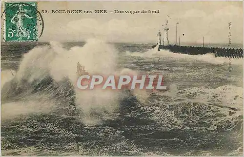 Cartes postales BOULOGNE-SUR-MER Une Vague de Fond
