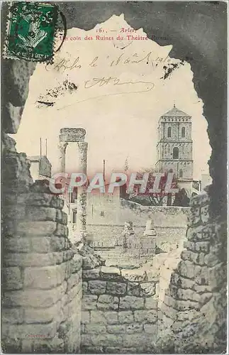 Cartes postales ARLES Le Coin des Ruines du Theatre