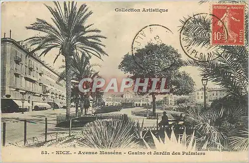 Ansichtskarte AK NICE Avenue Massena Casino et jardin des palmiers