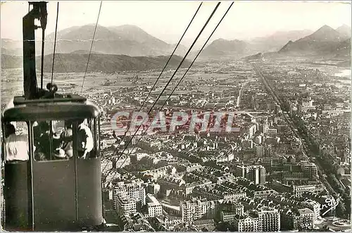 Moderne Karte GRENOBLE Teleferique de la Bastille