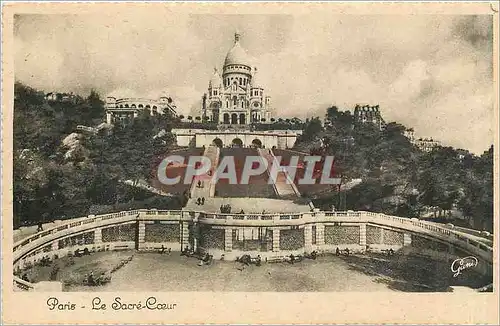 Moderne Karte PARIS  Le Sacre C�ur