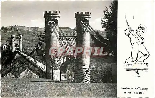 Cartes postales moderne ANNECY CRUSEILLES Les Ponts de la Caille Peche