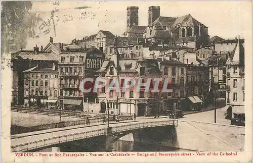 Cartes postales VERDUN - Pont et rue Beaurepaire