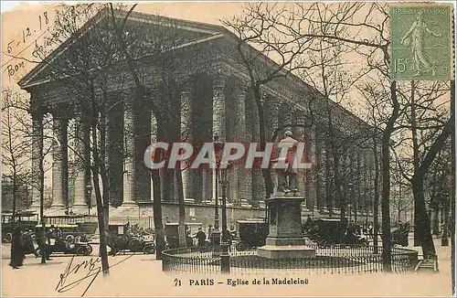 Cartes postales PARIS Eglise de la Madeleine