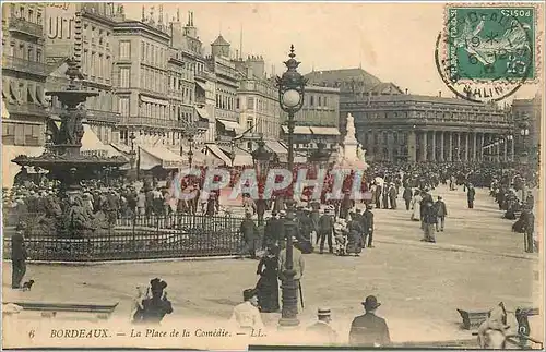 Cartes postales BORDEAUX La Place de la Comedie