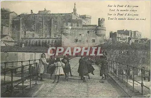 Cartes postales Sur le Pont d'Avignon