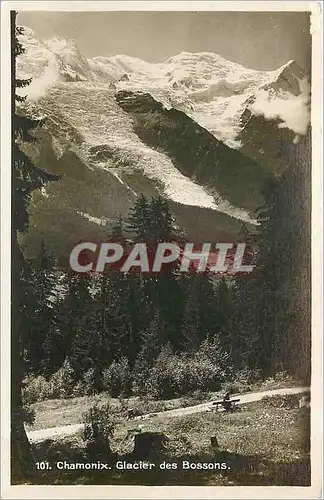 Cartes postales Chamonix. Glacier des Bossons