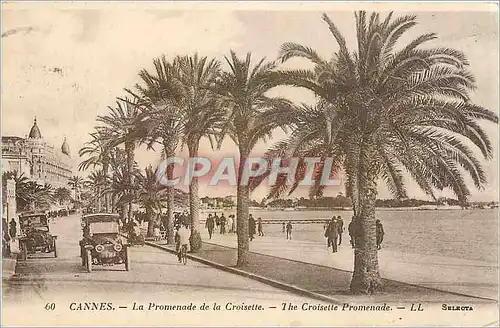 Cartes postales CANNES - La Promenade de la Croisette