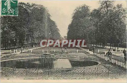 Cartes postales MAISON-LAFFITE - Le Parc Place Wagram Avenue Egl�