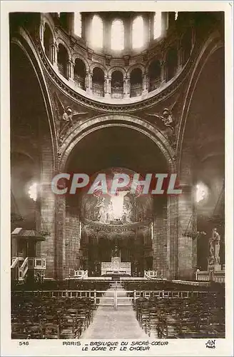 Cartes postales PARIS - Basilique du Sacr�-C�ur Le d�me et le Ch�ur