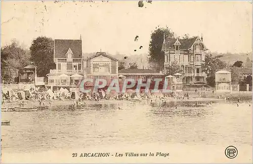 Ansichtskarte AK ARCACHON - Les Villas sur la Plage