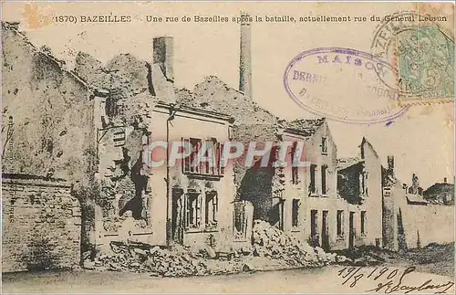 Cartes postales BAZEILLES - Une Rue de Bazeilles actuellement rue du G�n�ral Lebrun