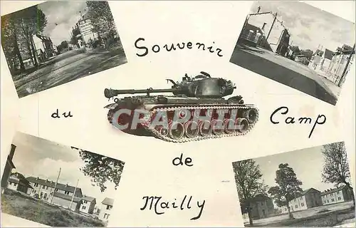 Moderne Karte Souvenir du camp de Mailly Tank Char d'assaut