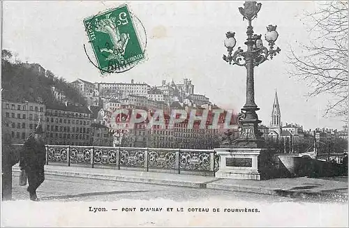 Ansichtskarte AK LYON - Pont d'AINAY ET LE COTEAU DE FOURVIERES