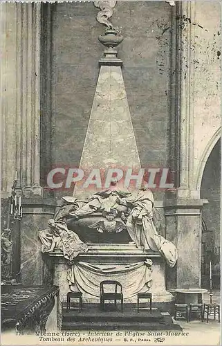 Cartes postales Vienne (Is�re) - Int�rieur de l'Eglise Saint(Maurice - Tombeau des Archev�ques