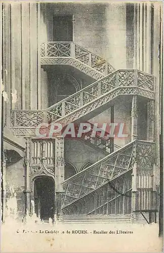 Cartes postales La Cath�drale de ROUEN - Escalier des Libraires