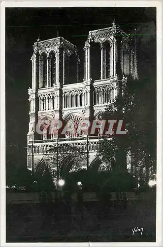 Cartes postales PARIS Notre-Dame Illumin�e