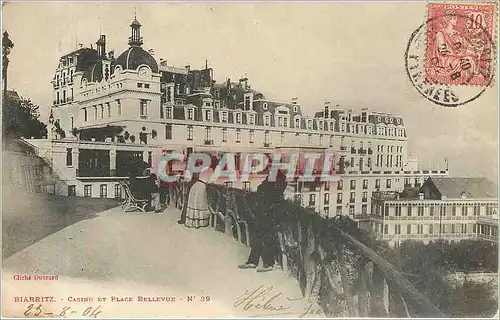 Cartes postales BIARRITZ - Casino et Place Bellevue