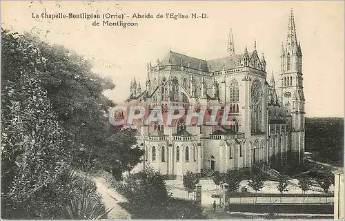 Ansichtskarte AK La Chapelle-Montligeon (Orne) - Abside de l'Eglise N.-D. de Montligeon