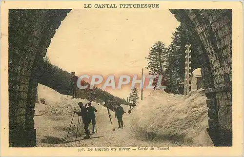 Cartes postales Le Lioran en hiver - Sortie du Tunnel