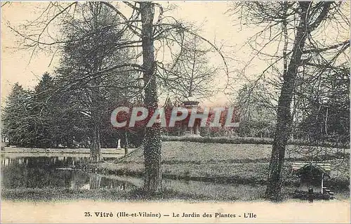 Ansichtskarte AK Vitre (Ille-et-Vilaine) Le Jardin des Plantes - L'Ile