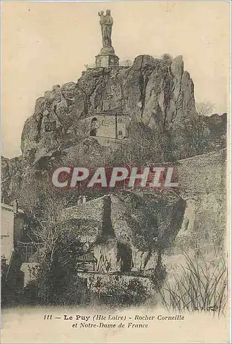 Ansichtskarte AK Le Puy (Hte-Loire) - Rocher Corneille et Notre-Dame de France