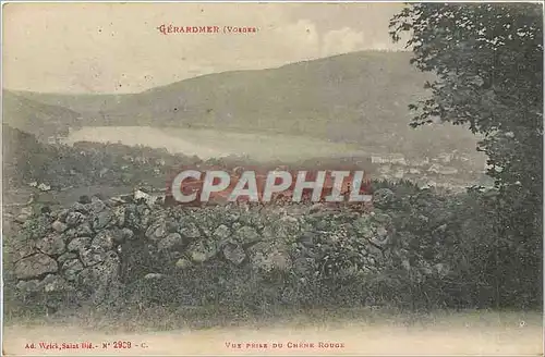 Cartes postales GERARDMER (Voges) Vue prise du Chene Rouge