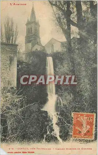 Cartes postales CORNUS  Pr�s Tournemire - Cascade Mercier et Clocher