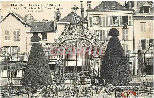 Cartes postales TROYES - La Grille de lHotel-Dieu