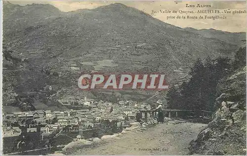 Cartes postales Vall�e du Queyras - AIGUILLES Vue g�n�rale prise de la route de Fontgillarde