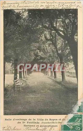 Cartes postales Salle d'ombrage de la villa du repos