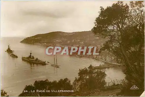 Cartes postales La Rade de Villefranche Bateau