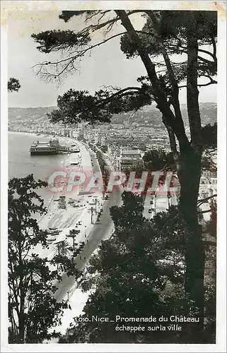 Cartes postales NICE - Promenade du Ch�teau �chapp�e sur la ville