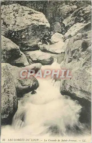 Ansichtskarte AK LES GORGES DU LOUP - La Cascade de Saint-Arnoux