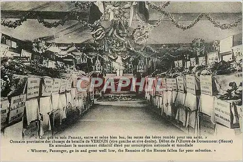 Cartes postales Qui que tu sois Passant entre et salut bienbas les restes des h�ros tomb�s pour ton salut