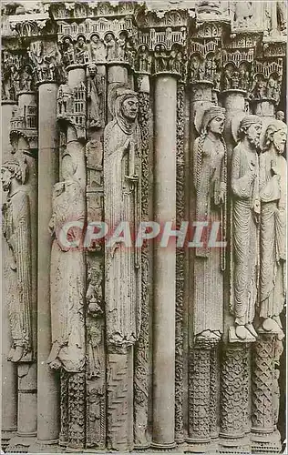 Ansichtskarte AK Cath�drale de Chartres - Pilaste du Portail Royal