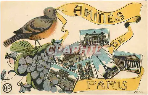 Cartes postales Amiti�s de Paris