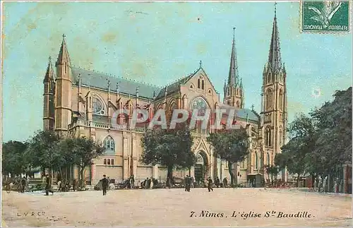 Cartes postales Nimes. L'�glise Ste Baudille