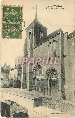 Cartes postales AVALLON - L'Eglise Saint-Lazare