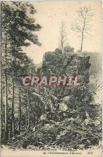 Cartes postales Bagnoles de l'Orne - Le Rocher de l'Etablissement Thermal