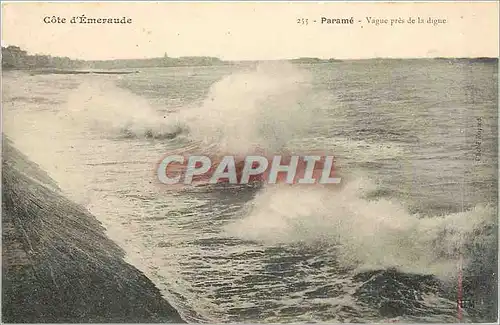 Cartes postales Param� - Vague pr�s de la digue