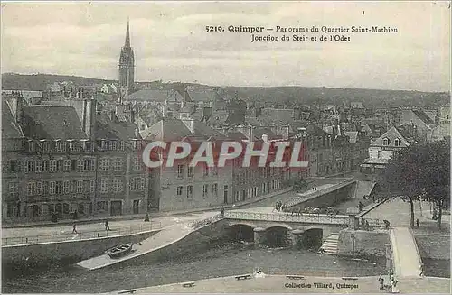 Ansichtskarte AK QUIMPER - Panorama du Quartier Saint Mathieu