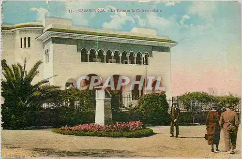 Ansichtskarte AK CASABLANCA - La Poste et le Cadran Solaire