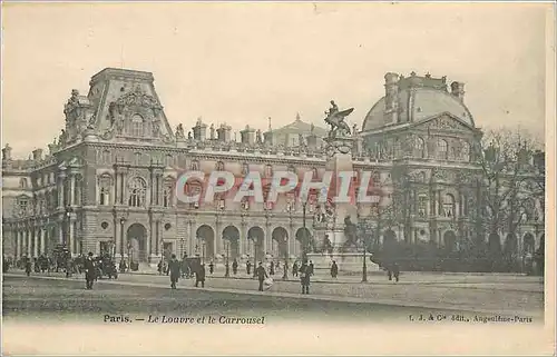 Cartes postales PARIS - Le Louvre et le Carroussel