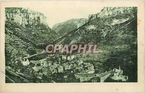 Ansichtskarte AK Gorges du Tarn - PEYRELEAU - Vue g�n�rale et entr�e de la vall�e de la Jonte