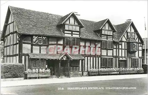 Moderne Karte Shakespeare's birthplace  Stratford-upon-Avon