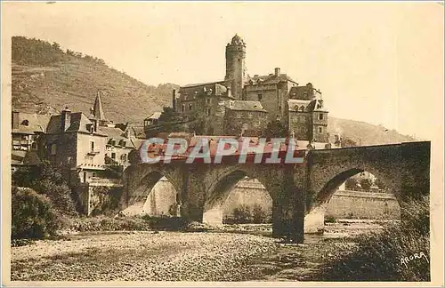 Cartes postales ESTAING L'ancien ch�teau et Pont gothique
