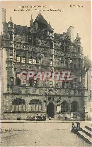 Ansichtskarte AK PARAY-le-MONIAL - Hotel de Ville Monument historique