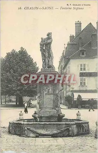 Ansichtskarte AK CHALON -s-SAONE - Fontaine Neptune