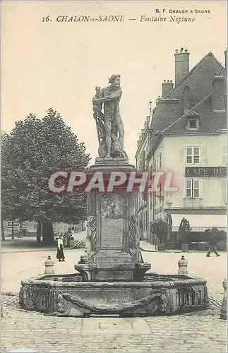 Cartes postales CHALON -s-SAONE - Fontaine Neptune